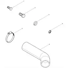 Pipe clamp - Блок «Parts kit group»  (номер на схеме: 5)