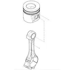 Piston and connecting rod group - Блок «Piston and Connection Rod Group 2»  (номер на схеме: 1)