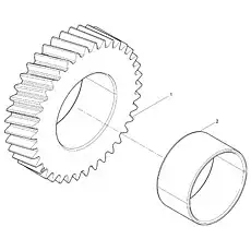 Intermediate gear - Блок &laquo;Промежуточный конец&raquo;  (номер на схеме: 1)