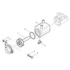 Hexagon bolt - Блок «Oil cooler assembly»  (номер на схеме: 6)