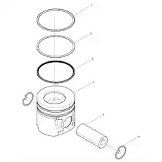 Taper-sided ring - Блок «Piston Assembly»  (номер на схеме: 1)