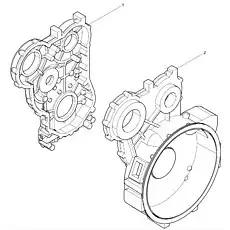 Rear gear case - Блок «Tank assembly»  (номер на схеме: 1)