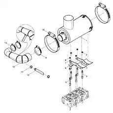 Air filter bracket - Блок «Air Filter Group»  (номер на схеме: 3)