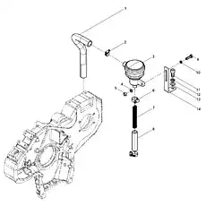 Clamp - Блок «Crankcase ventilation device assembly»  (номер на схеме: 2)