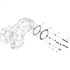 Hexagon bolt - Блок «Hydraulic pump cover assembly»  (номер на схеме: 4)
