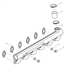 Intake manifold - Блок «Intake Manifold Group»  (номер на схеме: 3)