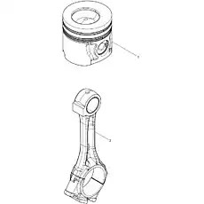 Piston assembly - Блок «Piston and Connecting Rod Group 2»  (номер на схеме: 1)