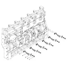 Cooling nozzle assembly - Блок «Piston Nozzle Set»  (номер на схеме: 4)