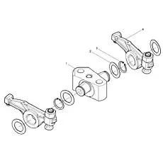 Butterfly spring washer - Блок «Rocker arm stand assembly»  (номер на схеме: 2)