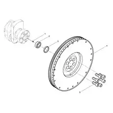 Inner hexagon screw - Блок «Flywheel assembly»  (номер на схеме: 5)