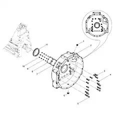 Hexagon bolt - Блок «Flywheel housing assembly»  (номер на схеме: 10)