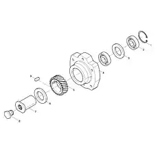 Angular contact ball bearing - Блок «Hydraulic pump seat»  (номер на схеме: 2)