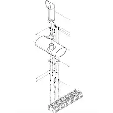 Extension shaft - Блок «Muffler assembly»  (номер на схеме: 7)