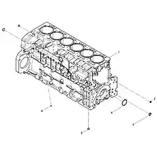 Cylinder Block Preassembly - Блок «Crankcase assembly»  (номер на схеме: 1)