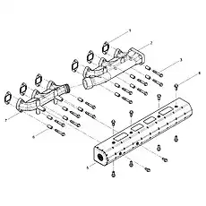 Exhaust Manifold - Блок «Exhaust Manifold Group»  (номер на схеме: 7)