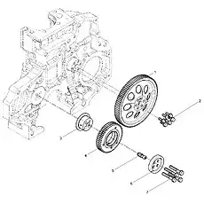 Idle wheel shaft - Блок «Gear Drive Group»  (номер на схеме: 3)