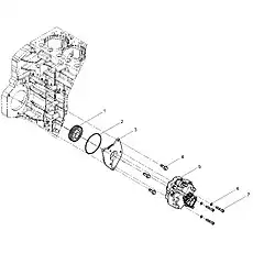 Fuel Injection Pump Flange - Блок «High Pressure Pump Group»  (номер на схеме: 3)