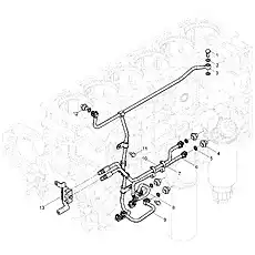 Hollow screw - Блок «Low Pressure Fuel Pipe Group»  (номер на схеме: 1)
