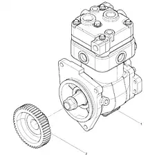 Air Compressor Gear - Блок &laquo;Воздушный компрессор в сборе&raquo;  (номер на схеме: 2)