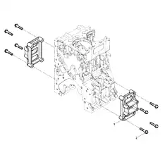 Engine Bracket - Блок &laquo;Группа кронштейнов двигателя&raquo;  (номер на схеме: 1)