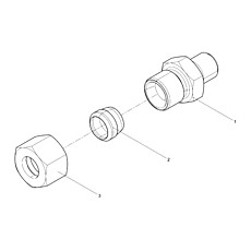 Ferrule Straight Through Connector