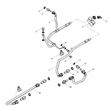 Assembled Sealing Washer - Блок «Группа топливных труб низкого давления»  (номер на схеме: 14)