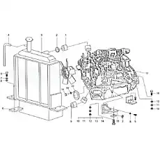 Bolt M10x45 - Блок «Система двигателя»  (номер на схеме: 18)