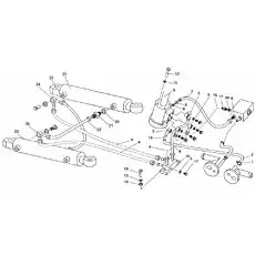 Hose 8II-850 - Блок «Гидравлическая система рулевого управления»  (номер на схеме: 7)