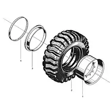 Lock Ring - Блок «Шина и обод в сборе»  (номер на схеме: 4)