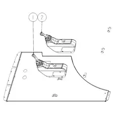 ASSEMBLY OF RIGHT VIBRATION HAND SHANK - Блок «ASSEMBLY OF VIBRATION HAND SHANK»  (номер на схеме: 2)