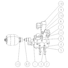 BALANCE VALVE OF LEFT COUNTERWEIGHT CYLINDER ASSEMBLY