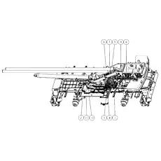 ASSEMBLY OF VIBRATION HAND SHANK - Блок «Гидравлическая система трубопроводов»  (номер на схеме: 11)