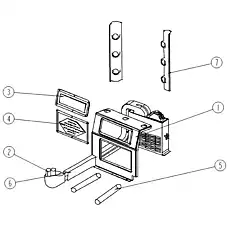 LOWER COVER FOR AIR CONDITIONER CZL - Блок «Кондиционер вспомогательная система»  (номер на схеме: 4)