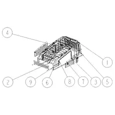 DOOR LOCK C2-33-25 - Блок «Кожух двигателя»  (номер на схеме: 8)