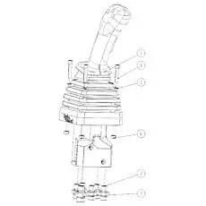 Соединение - Блок «LEFT HANDLE ASSEMBLY»  (номер на схеме: 3)