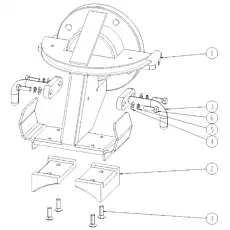 Шайба 8 GB/T97.1-2002 - Блок &laquo;Направляющая рама&raquo;  (номер на схеме: 4)