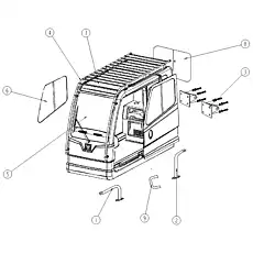 ASSEMBLY OF TOP FENDER SC12A2/57-03070 - Блок «Наружная отделка»  (номер на схеме: 4)