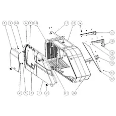 Болт M8×16 GB/T16674.1-2004 - Блок «Правый капот»  (номер на схеме: 5)