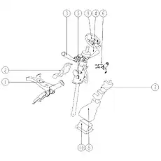 LEFT COMBINED SWITCH ASSEMBLY JK3018C3 - Блок «Рулевое управление и аксессуары (узкий корпус)»  (номер на схеме: 3)