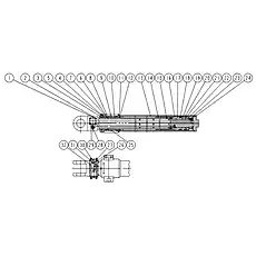 O Кольца 65×3.1 - Блок «Телескопические цилиндры»  (номер на схеме: 31)