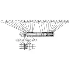 O Кольца 90×5.3 - Блок «Телескопические цилиндры»  (номер на схеме: 19)