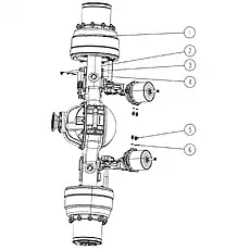 шайба 10 JB/T982-1977 - Блок «Третья ось в сборе»  (номер на схеме: 4)