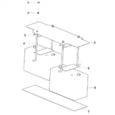 АККУМУЛЯТОРНАЯ БАТАРЕЯ - Блок «Монтажный узел батареи»  (номер на схеме: 8)