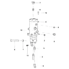 ГАЙКА M22 GB/T6170-2000 - Блок «Центральный узел поворота»  (номер на схеме: 1)