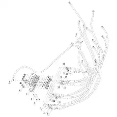 Шланг в сборе - Блок «Пилотная гидравлическая линия»  (номер на схеме: 6)