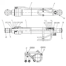 O-образное уплотнительное кольцо - Блок «Цилиндр правой стрелы»  (номер на схеме: ⑩)