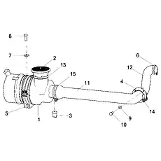 HOSE CLAMP - Блок «Система очистки воздуха»  (номер на схеме: 14)