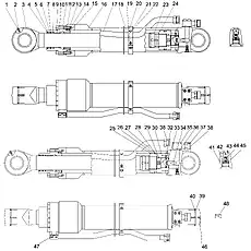 O-RING 34.4×3.1 - Блок «AMCY LINDER»  (номер на схеме: 36)