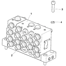 SCREW M10×40 GB/T70.1-2008 - Блок «Буферный клапан»  (номер на схеме: 3)