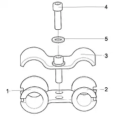 PIPE CLIP - Блок «Хомут в сборе»  (номер на схеме: 3)